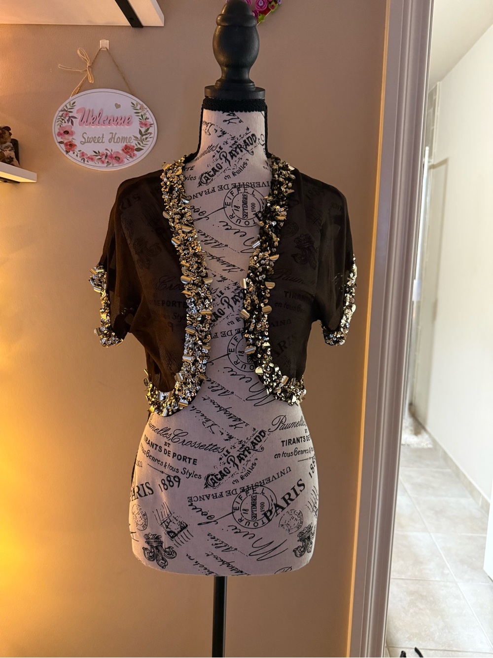 y2k vintage sparkly top